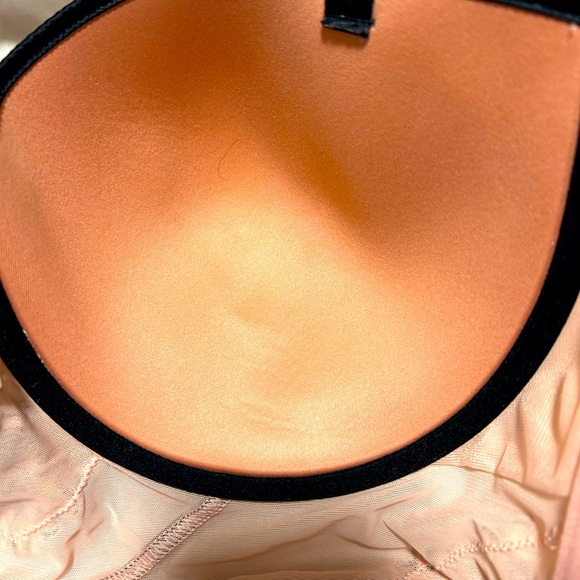 Auden Intimates Pink and Black Lace Corset Top Bra Size Large - Picture 9 of 16